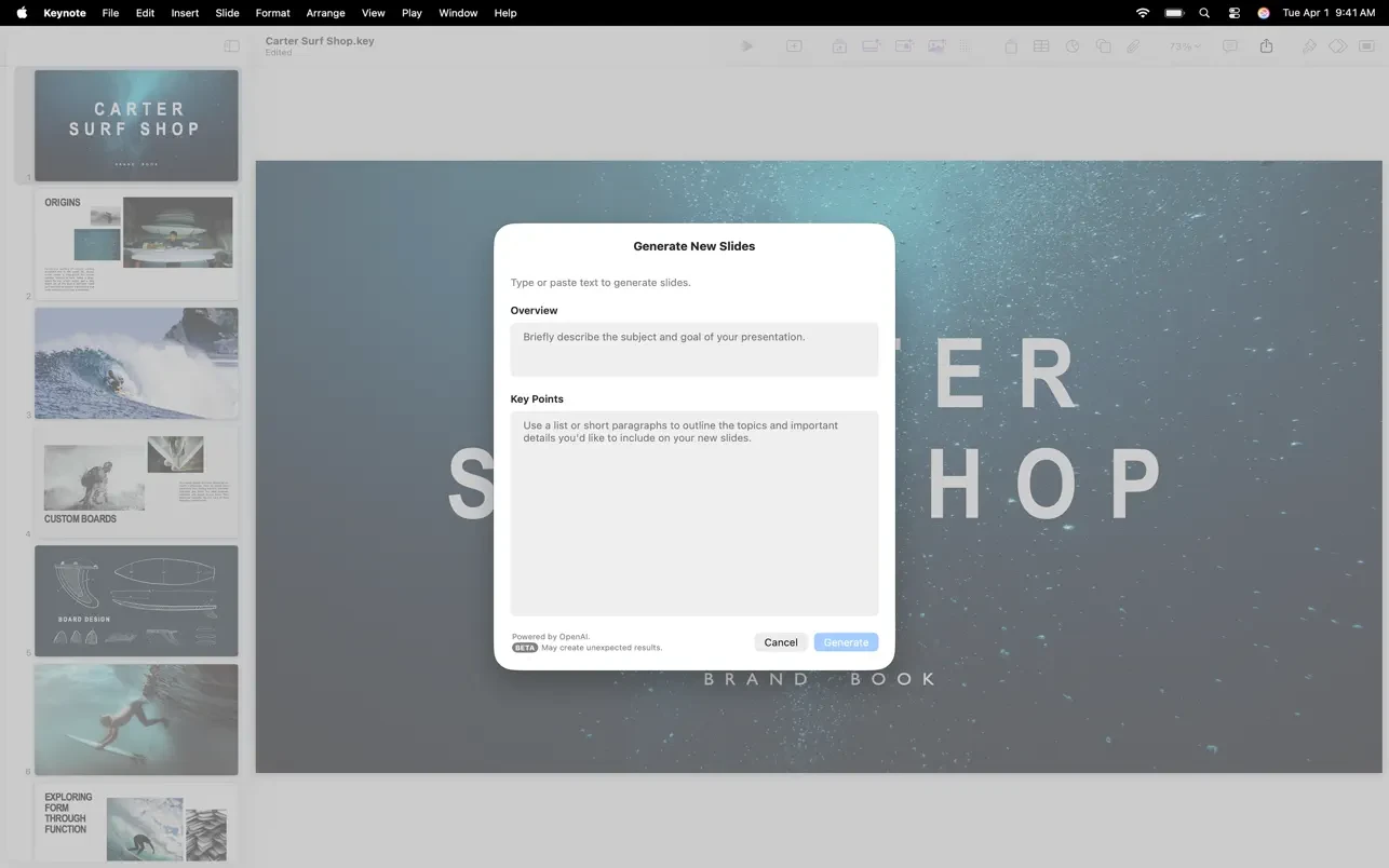 Keynote Creator Studio screenshot 2